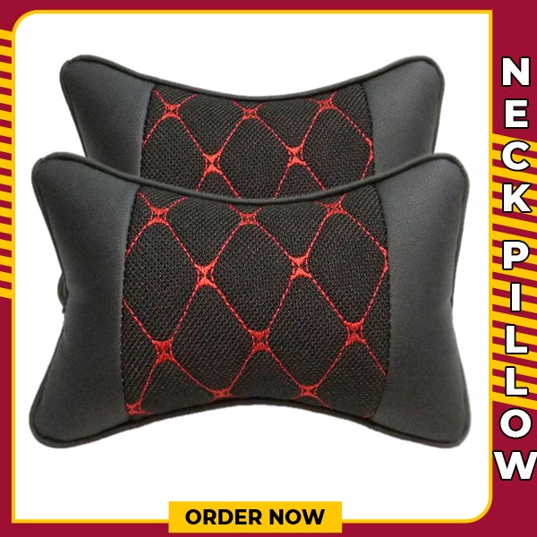 DRIVE Pvc Leather Car Neck Pillow | Headrest pillow | Neck Pillow For Chairs in the Car Seat Pillows Home Office Relieve Pain AKTC auto accessoriesonline shop bangladeshothoba.com
