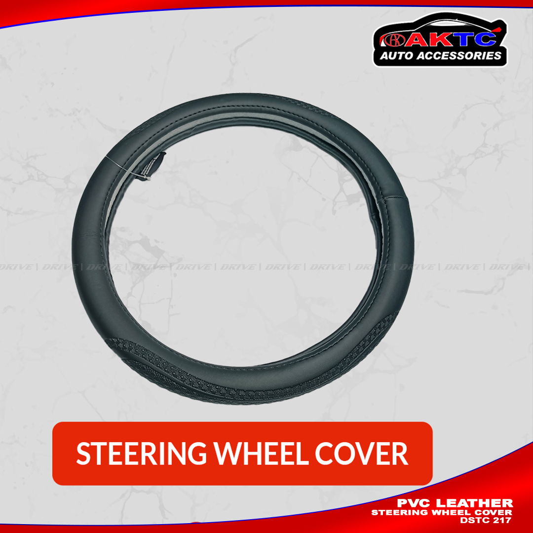 PU Leather Car Steering Cover | DRIVE Car Steering Wheel Cover AKTC auto accessoriesonline shop bangladeshothoba.com