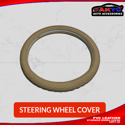 PU Leather Car Steering Cover | DRIVE Car Steering Wheel Cover AKTC auto accessoriesonline shop bangladeshothoba.com