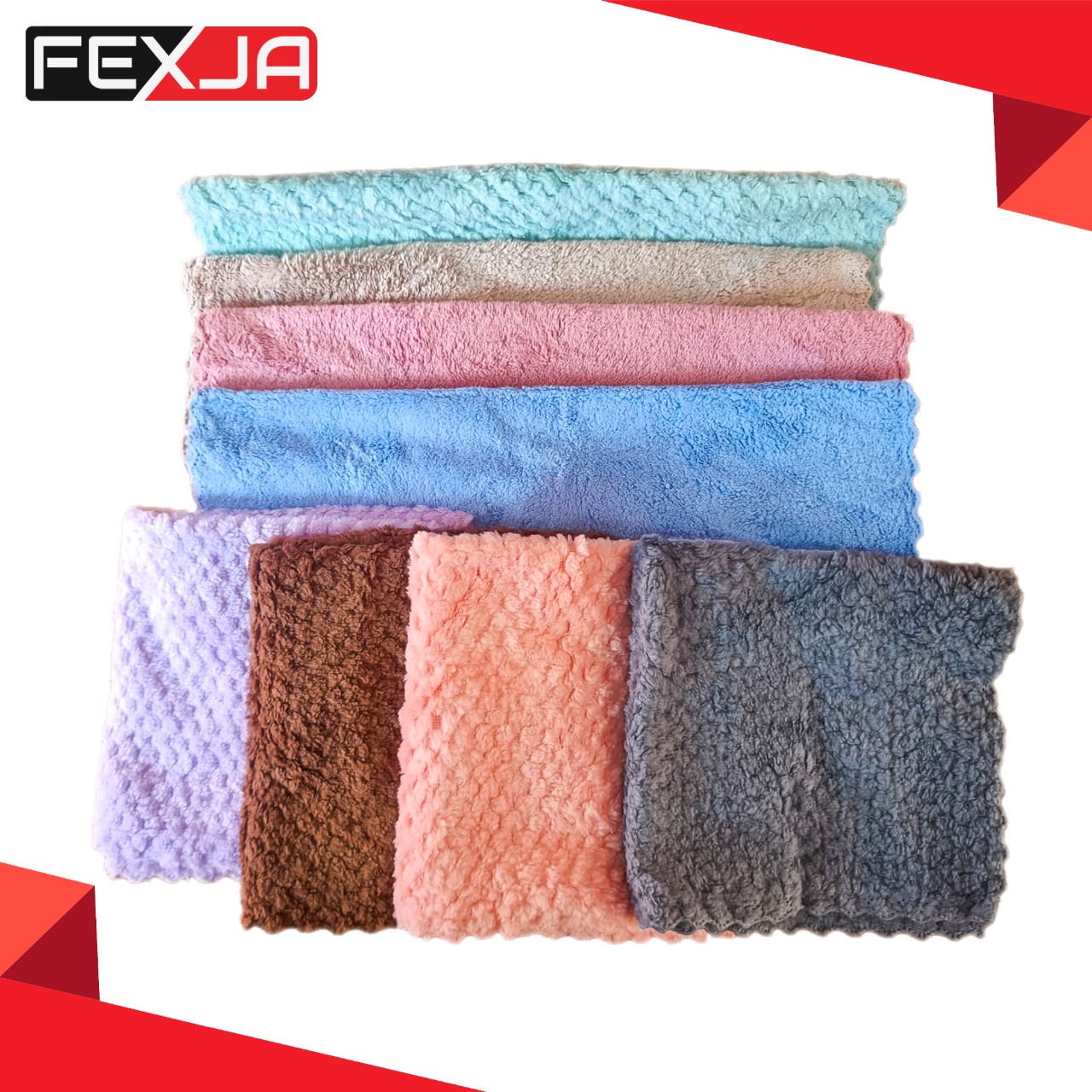 Picture of Baby Soft Face Towel CN-1pcs 11*11 inch square -1pcs