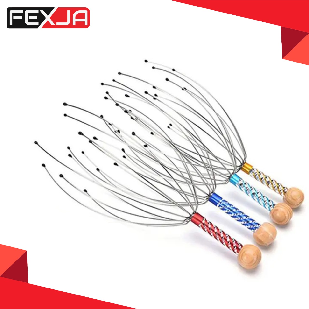 Picture of Metal Manual Octopus Head Massager Scalp Massage Tool Claws Scalp Stress Relaxation -1pcs