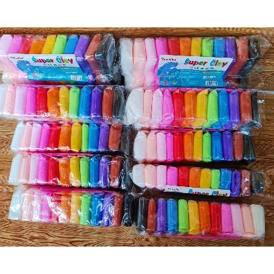 Picture of 12pcs-1pac -3 Tools Super Light Clay Air Drying Light Polymer Plasticine Modelling