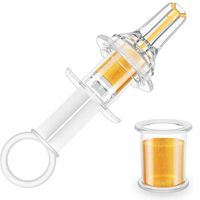 Picture of Silicone head Baby medicine feeder liquid silicone pacifier medicine feeder anti-choking syringe water feeder -1pcs