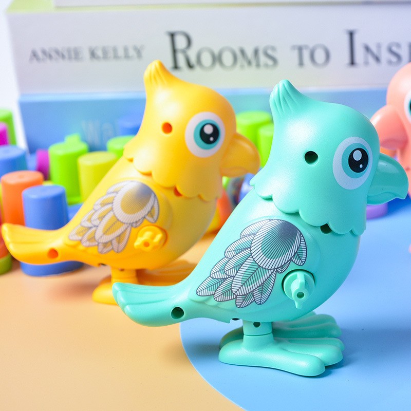 Picture of Clockwork Parrot Simulation animal plush jumping stail children's toys -1pcs