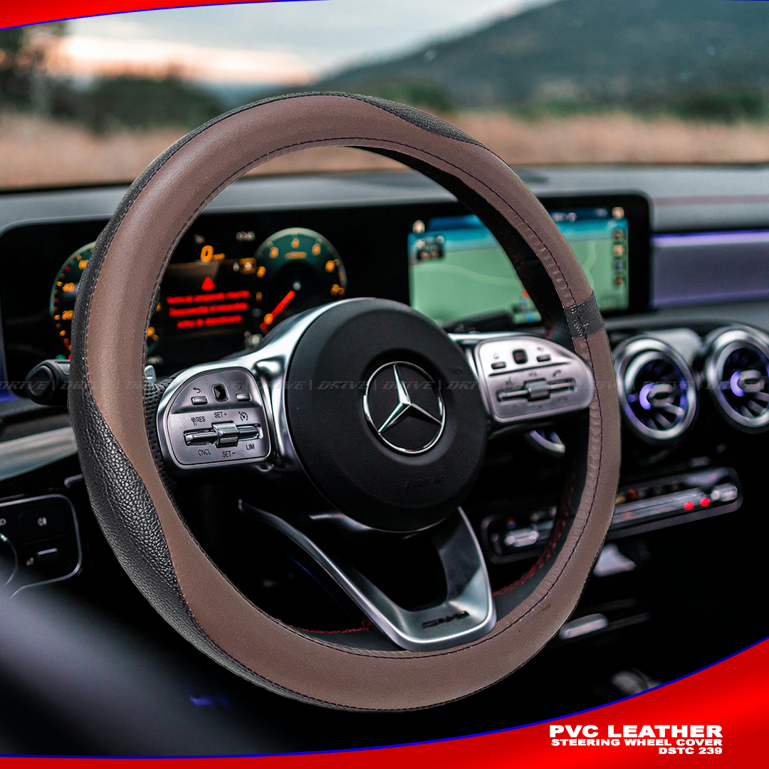 PVC Leather Car Steering Cover | DRIVE Car Steering Wheel Cover  AKTC auto accessoriesonline shop bangladeshothoba.com