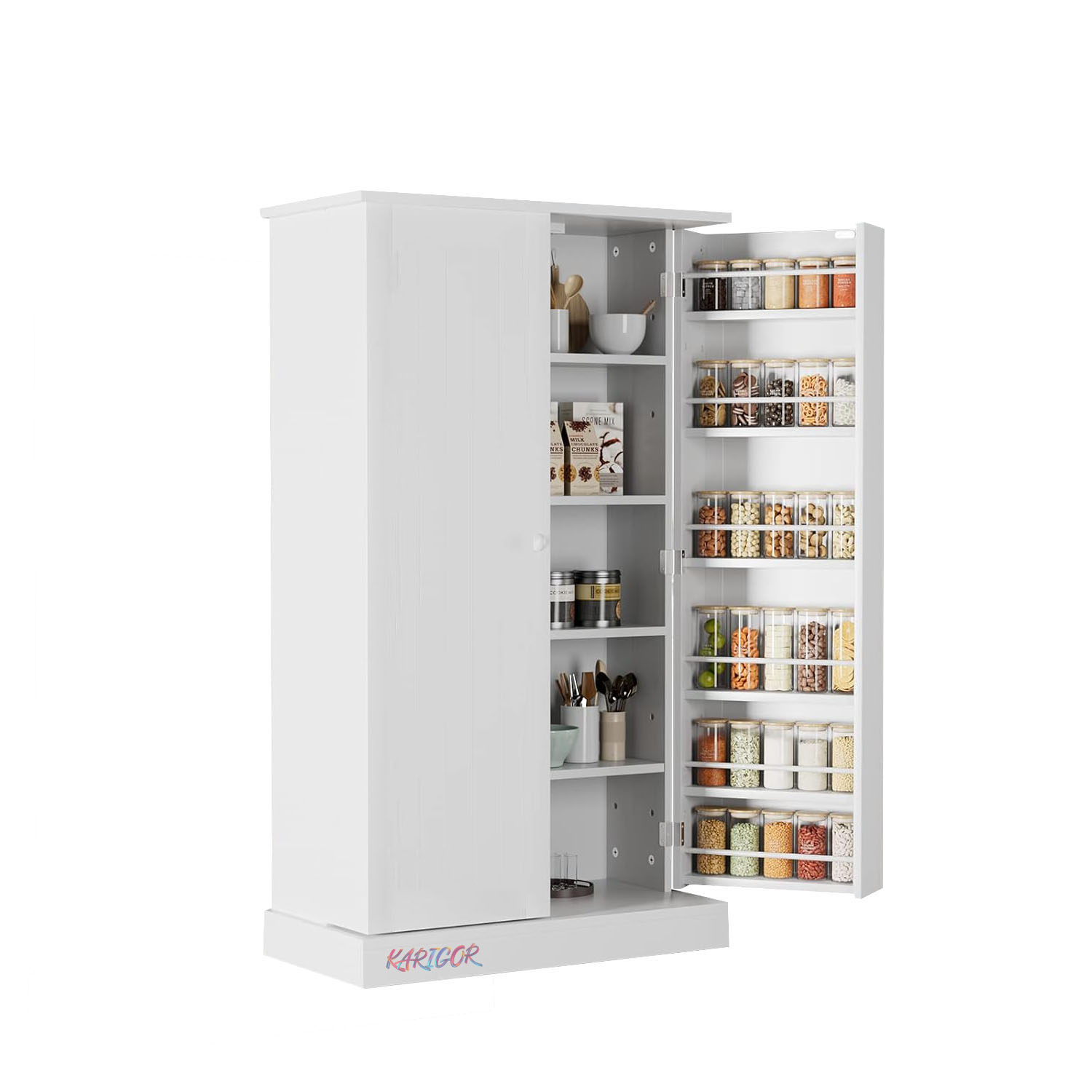 Picture of Karigor BD Keep Your Kitchen Organized With The Multipurpose Shelf Pantry Cabinet Organizer- Convenient Storage Solution For Your Essentials