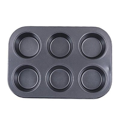 Picture of 6 Round Non-Stick Muffin and Mini Cupcake Mold