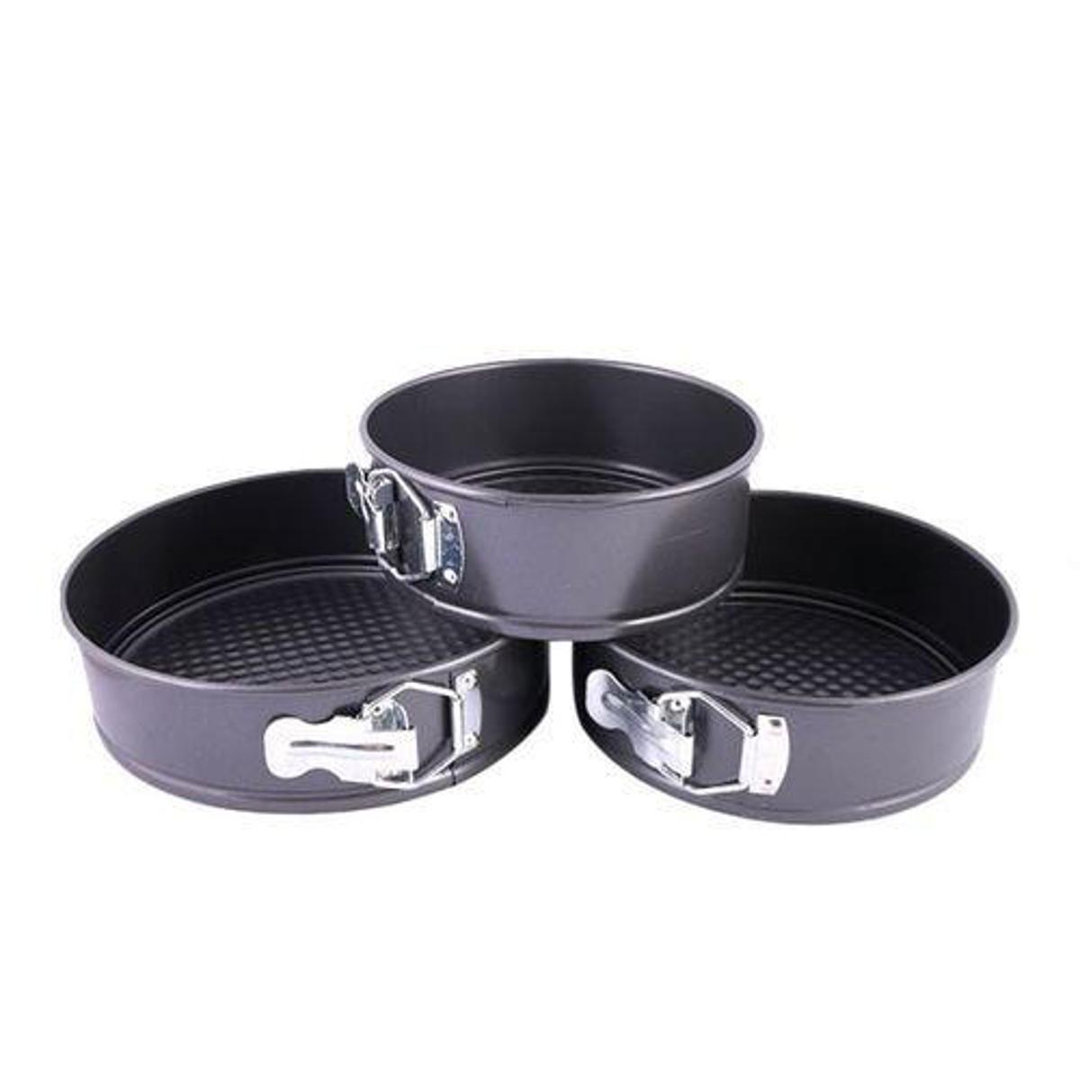 Picture of Nonstic 3pcs Shape Cake Mould Standard Size - Black