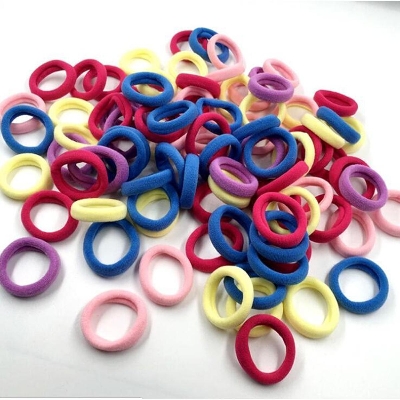 Picture of Elastic Hair Bands (30 pcs, Medium Size) for Women/ Girls