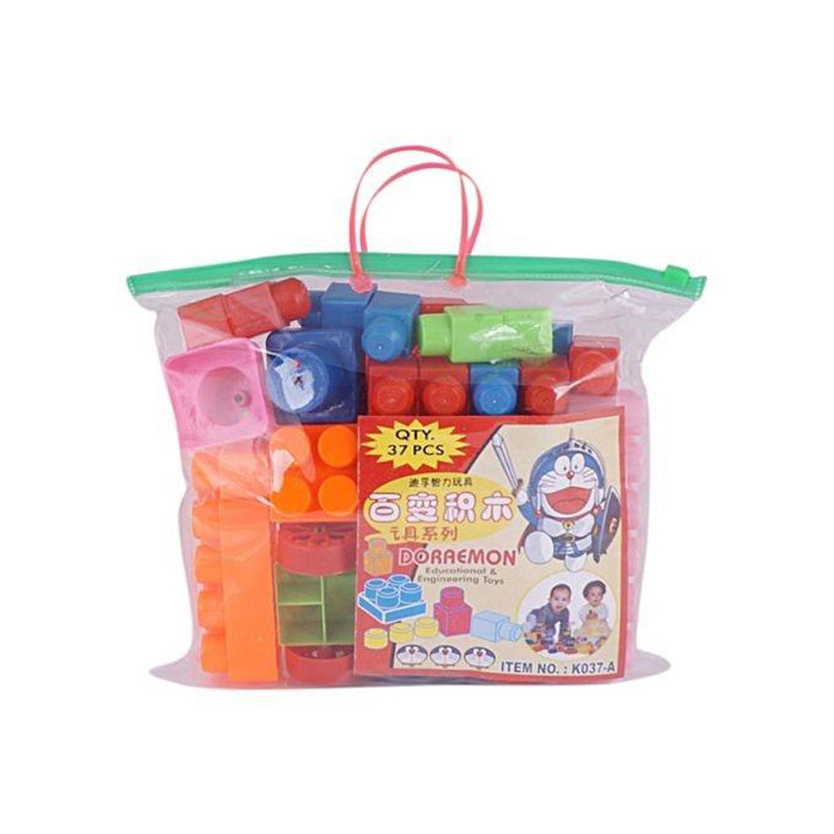 Picture of Plastic Doraemon Building Blocks Toy - Multi Color