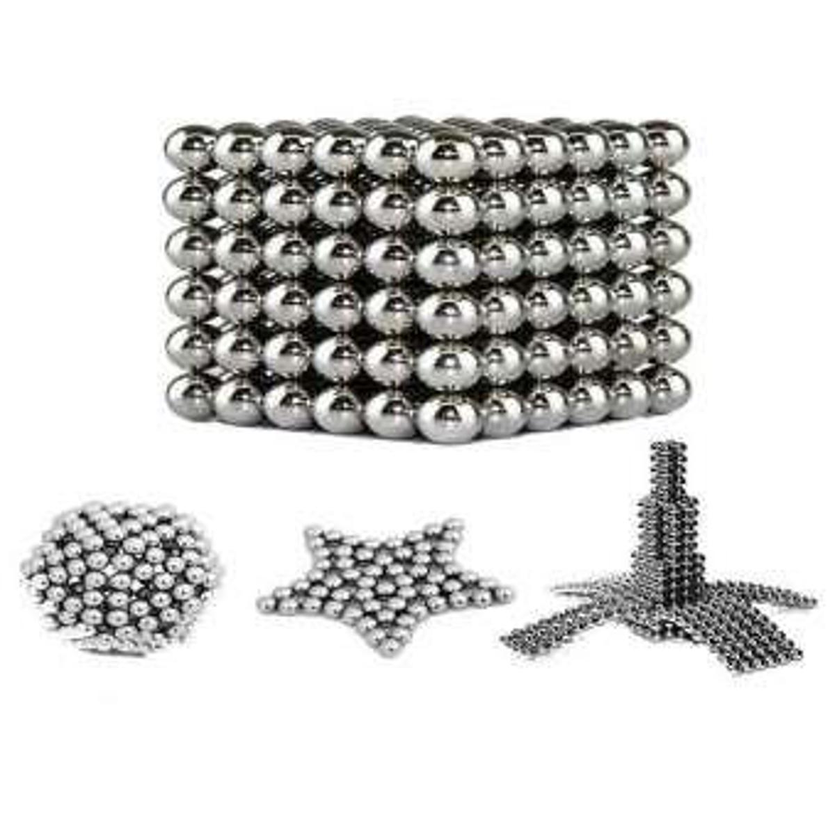 Picture of Magnetic Balls Fidget Cube - Silver