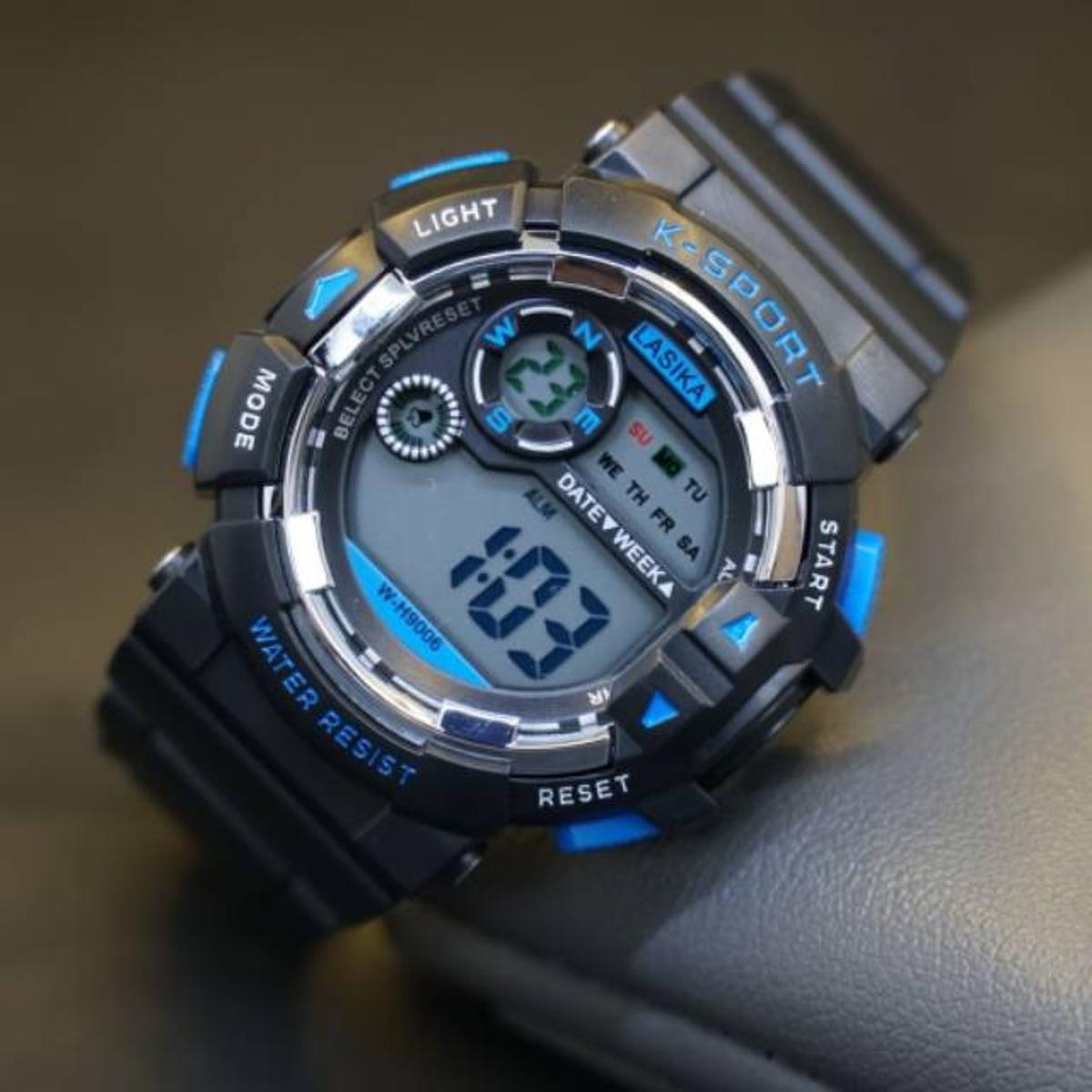 Picture of LASIKA W-H9006 Water Resistance/ Waterproof Silicon Digital Watch for Men With Lasika Box