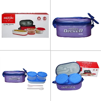 Picture of Milton Lunch Box, Double Decker Lunch Box, Milton Double Decker Lunch Box