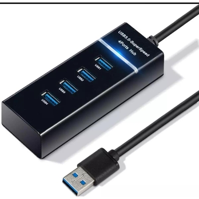 Picture of 4 Ports High Speed USB HUB Hi-Speed USB 3.0 Splitter Expansion BLACK