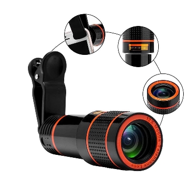 Picture of Universal Zoom Mobile Phone Telescope with Adjustable Clip Holder