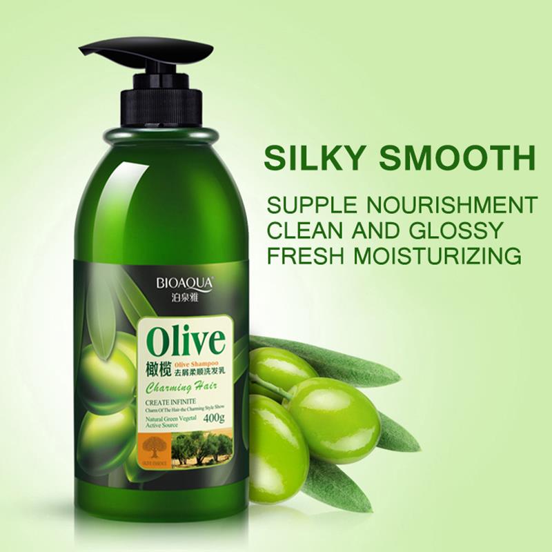 Picture of BIOAQUA Olive Shampoo for Damaged, Drydandruff & Hair 400g