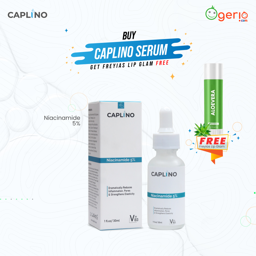 Picture of Buy Caplino Niacinamide 5% Serum Get Free Lip Balm