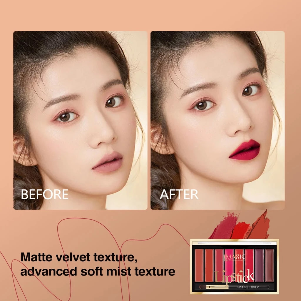 Picture of IMAGIC 8 Color Matte Lipstick Palette