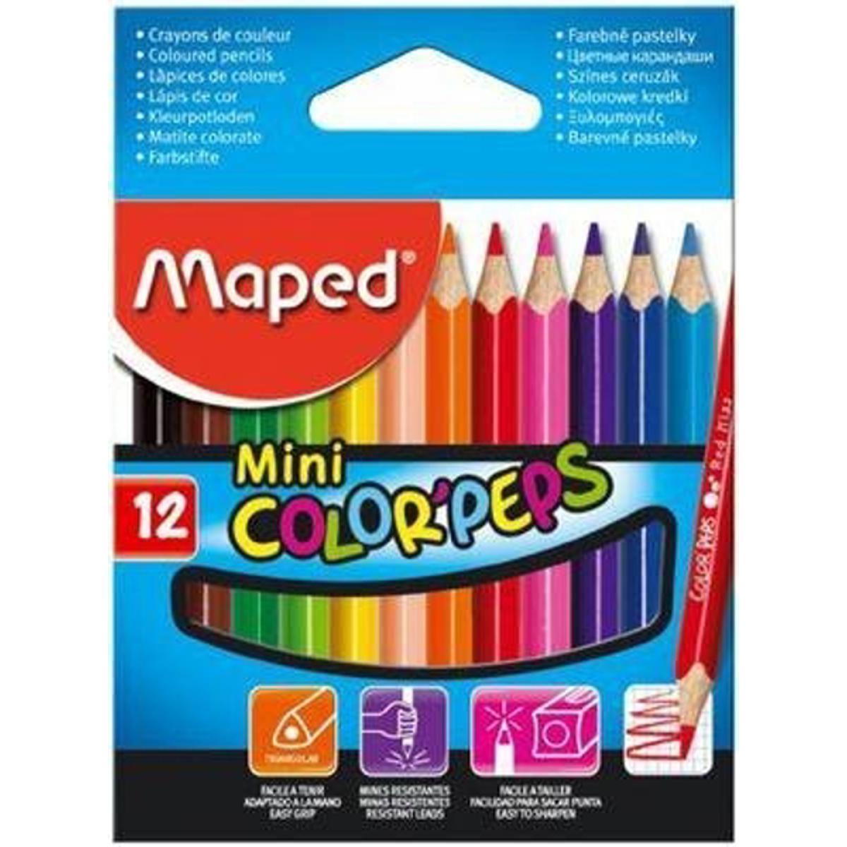Picture of Maped Mini Color Peps 12 Color - 832500