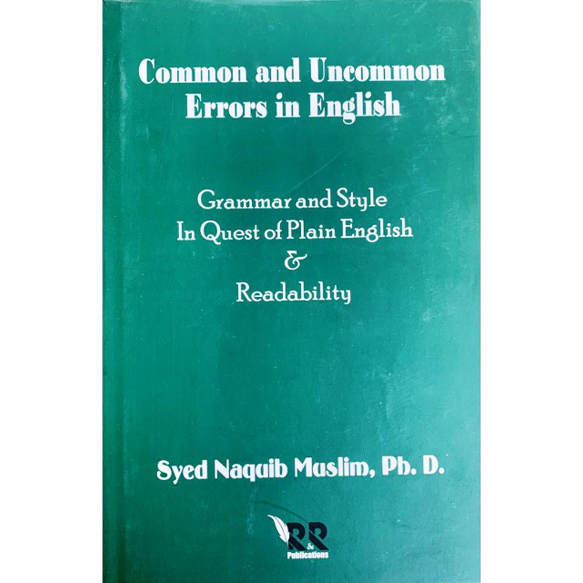 Picture of Common and Uncommon Errors In English