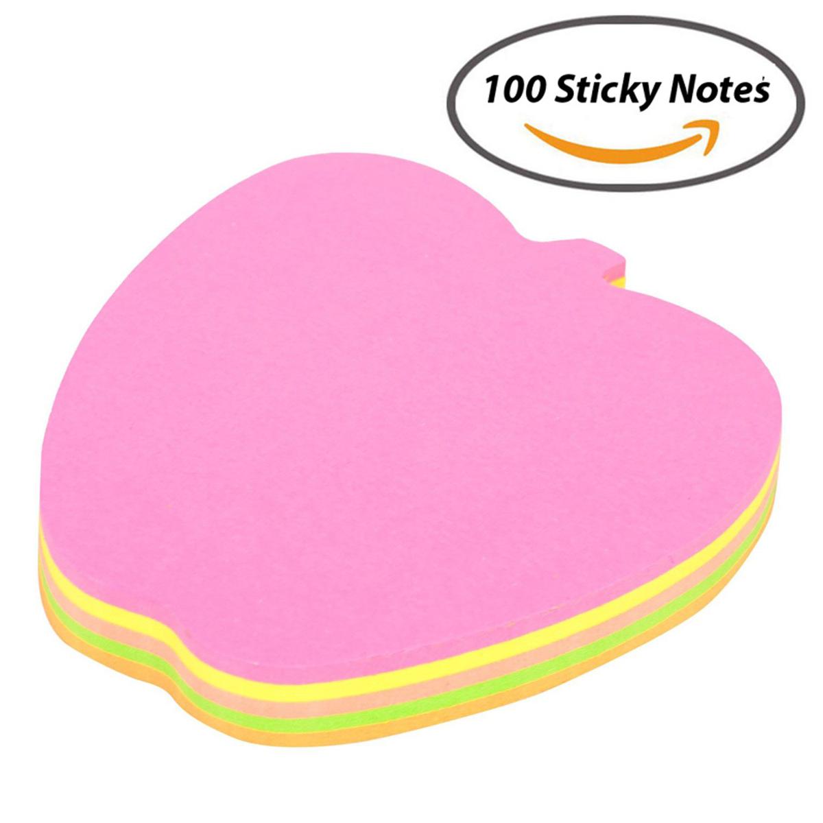 Picture of Sticky Notes 3x3" A p p l e 5 Colors - 100 Sheets