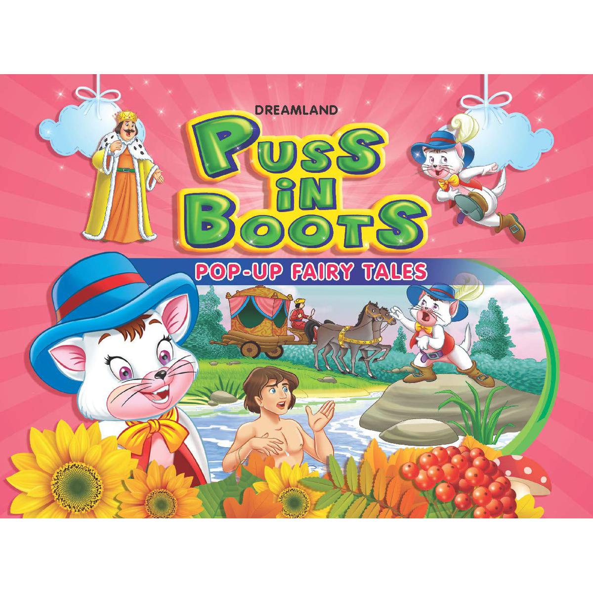 Picture of Puss in Boots Pop Up Fairy Tales Book for Children Age 3 - 7 Years (Pop-Up Fairy Tale Books) Hardcover