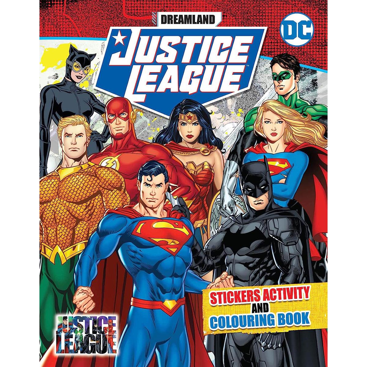 Picture of Justice League Stickers Activity and Colouring Book (Paperback)