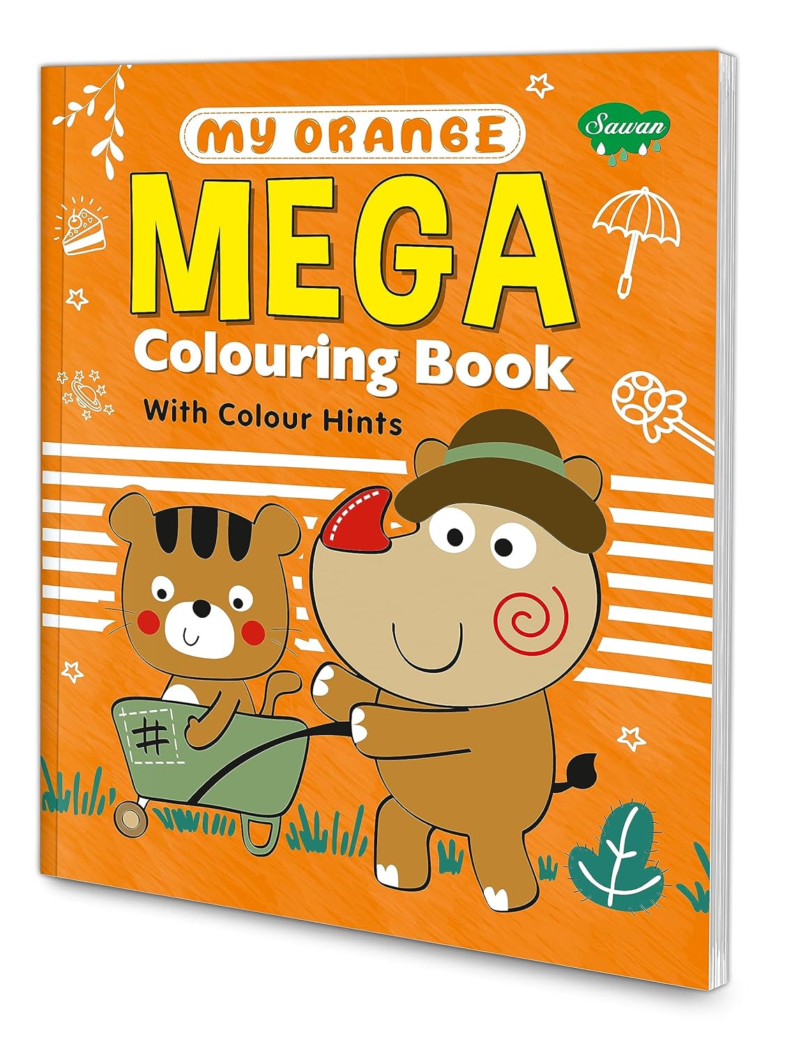 Picture of My Orange Mega Colouring book -(Paperback)