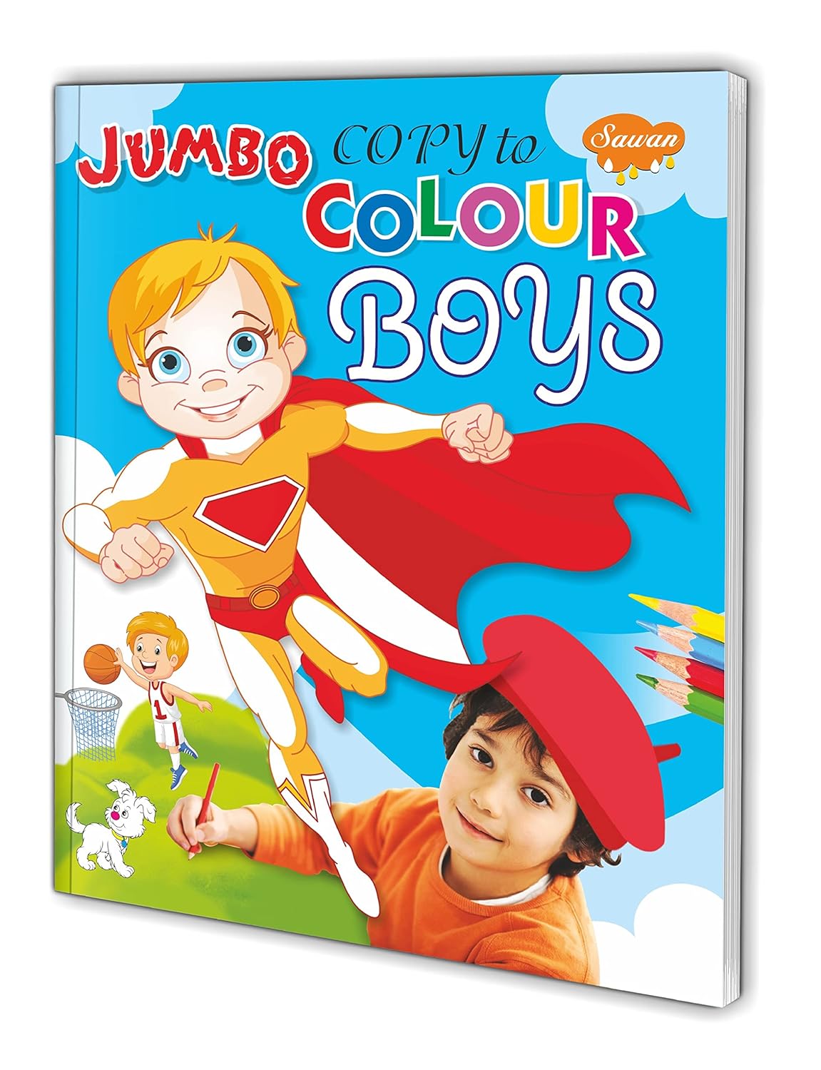 Picture of Jumbo Copy to Colour–Boys By Sawan -(Paperback)