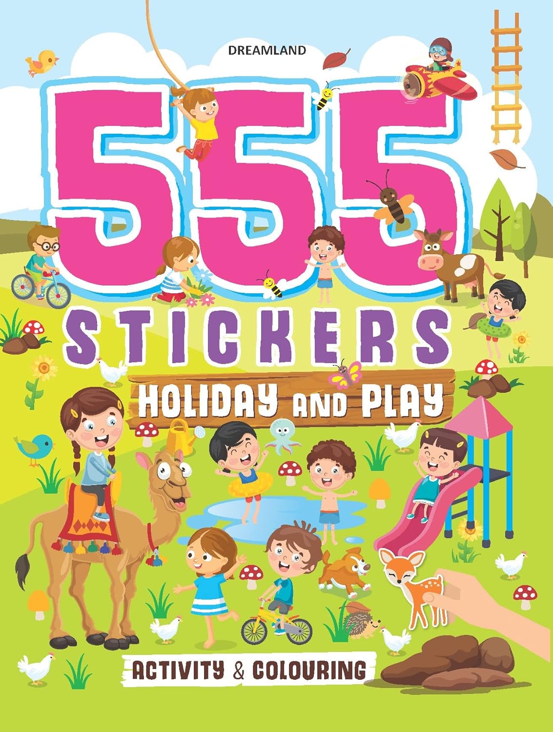 Picture of 555 Stickers, Holiday and Play Activity and Colouring Book (Paperback)