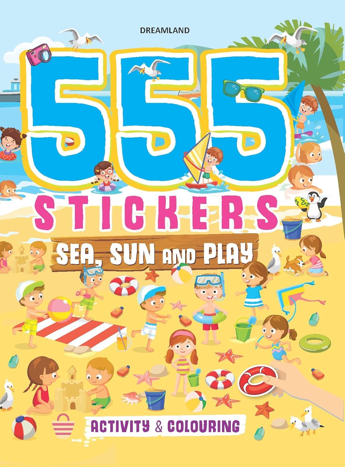 Picture of 555 Stickers, Sea, Sun and Play Activity & Colouring Book -(paperback)