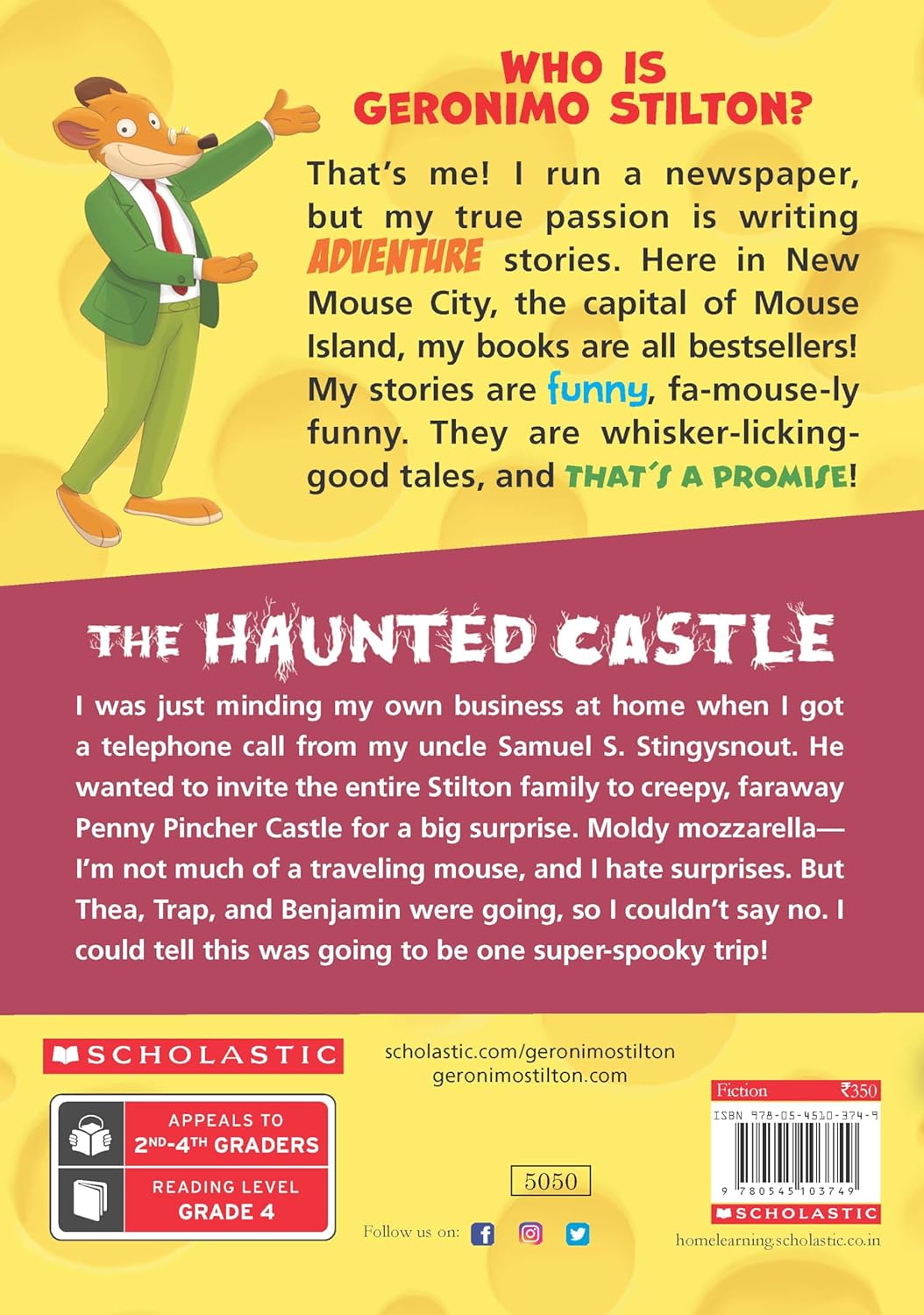 Picture of geronimo stilton # 46 the haunted castle Paperback