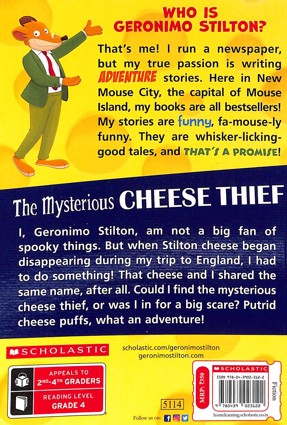 Picture of GERONIMO STILTON #31 THE MYSTERIOUS CHEESE THIEF [Paperback] [Paperback]