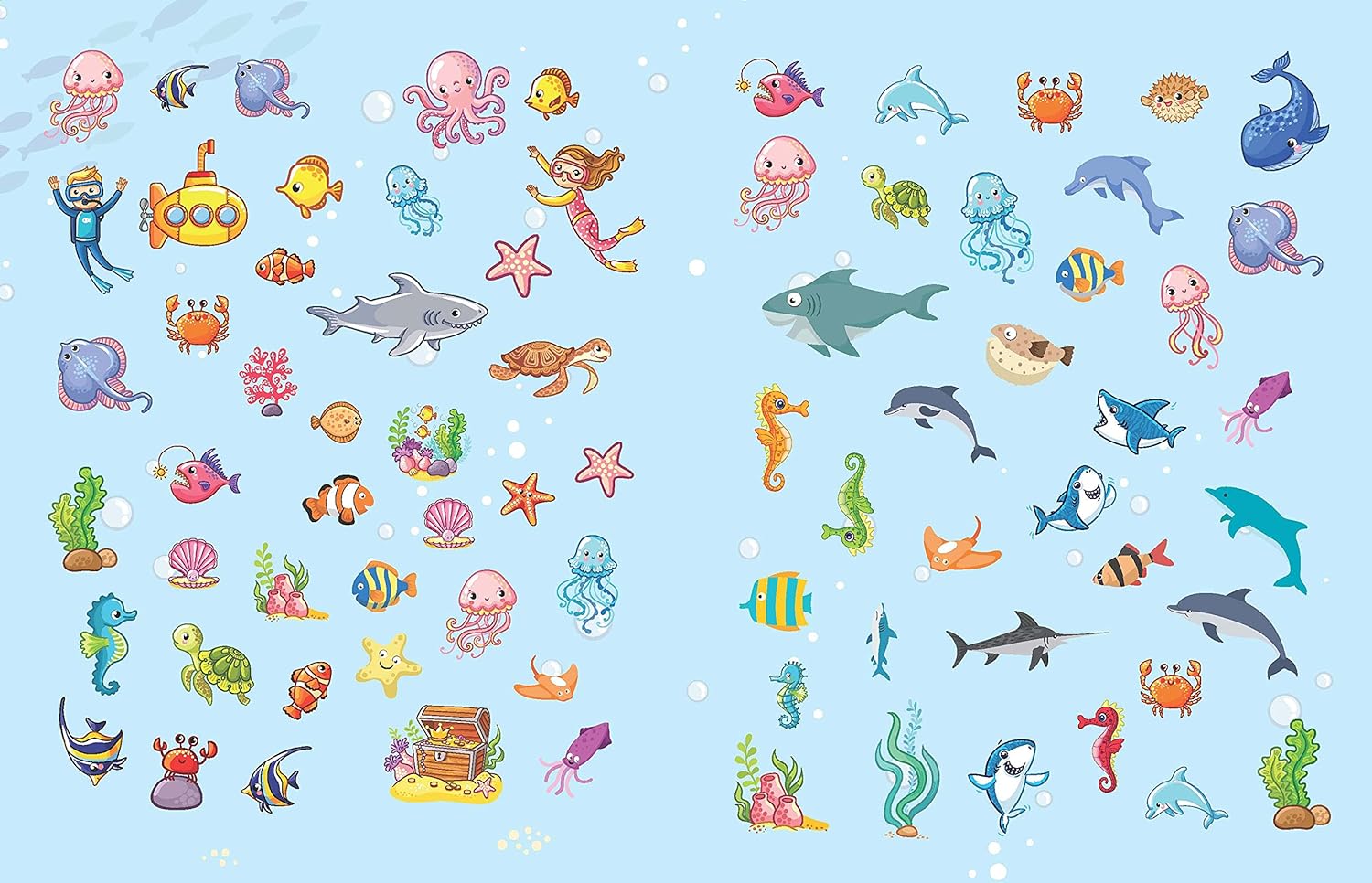 Picture of Pop-Out under the Ocean- With 3D Models Colouring Stickers