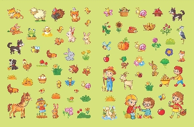 Picture of Pop-Out at the Farm- With 3D Models Colouring and Stickers - Paperback