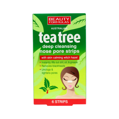 Picture of Beauty Formulas Tea Tree Nose Pore Strips 6s