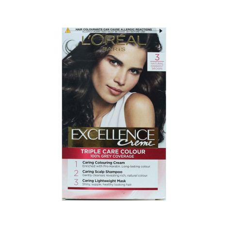 Picture of Loreal Hair Colour Excellence - 3 Natural Darkest Brown