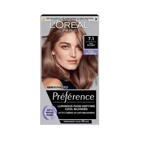 Picture of Loreal Hair Color Preference 7.1 Ash Blonde