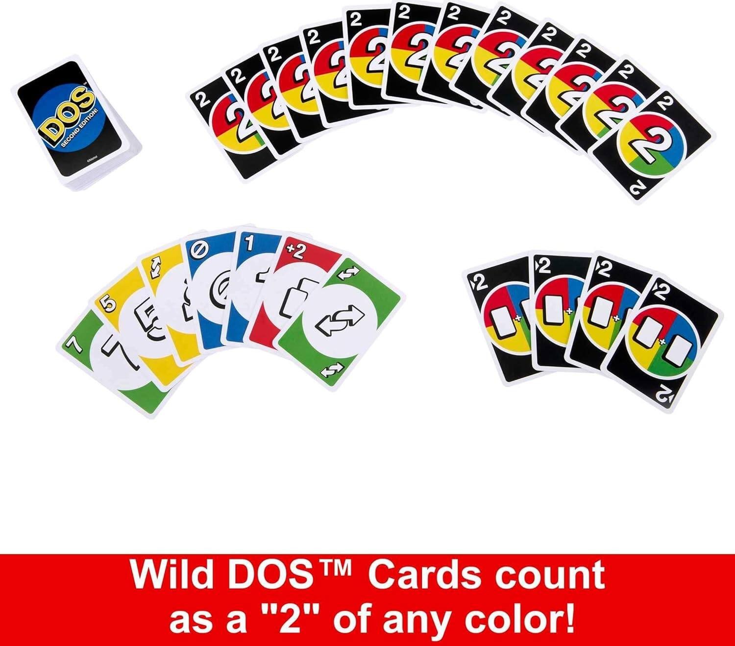 Picture of Mattel Games Uno DOS 2nd Edition Board Game 110 Cards