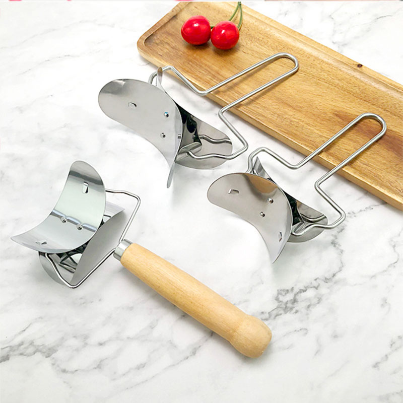 Picture of Stainless Steel Dumpling Maker Manual Ravioli Cake Mold Durable Pie Press Dough Cutter Baking Kitchen Pastry Pasta Tools