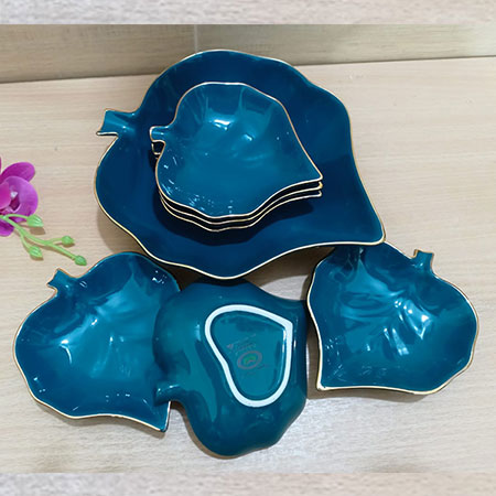 Picture of Excusive 7 Pcs Sweet Bowl Set Including Serving Dish , Oven Proof porcelain Ceramic Porcelain Snack Bowl Set,Ceramic Firni Set & bati, Soup & Firni Bati