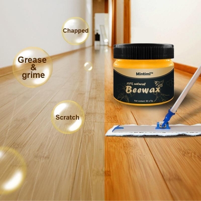 Picture of 85g Wood Care Wax Solid Wood Furniture Polishing Seasoning Beeswax Polisher Waterproof Furniture Care Maintenance Beeswax