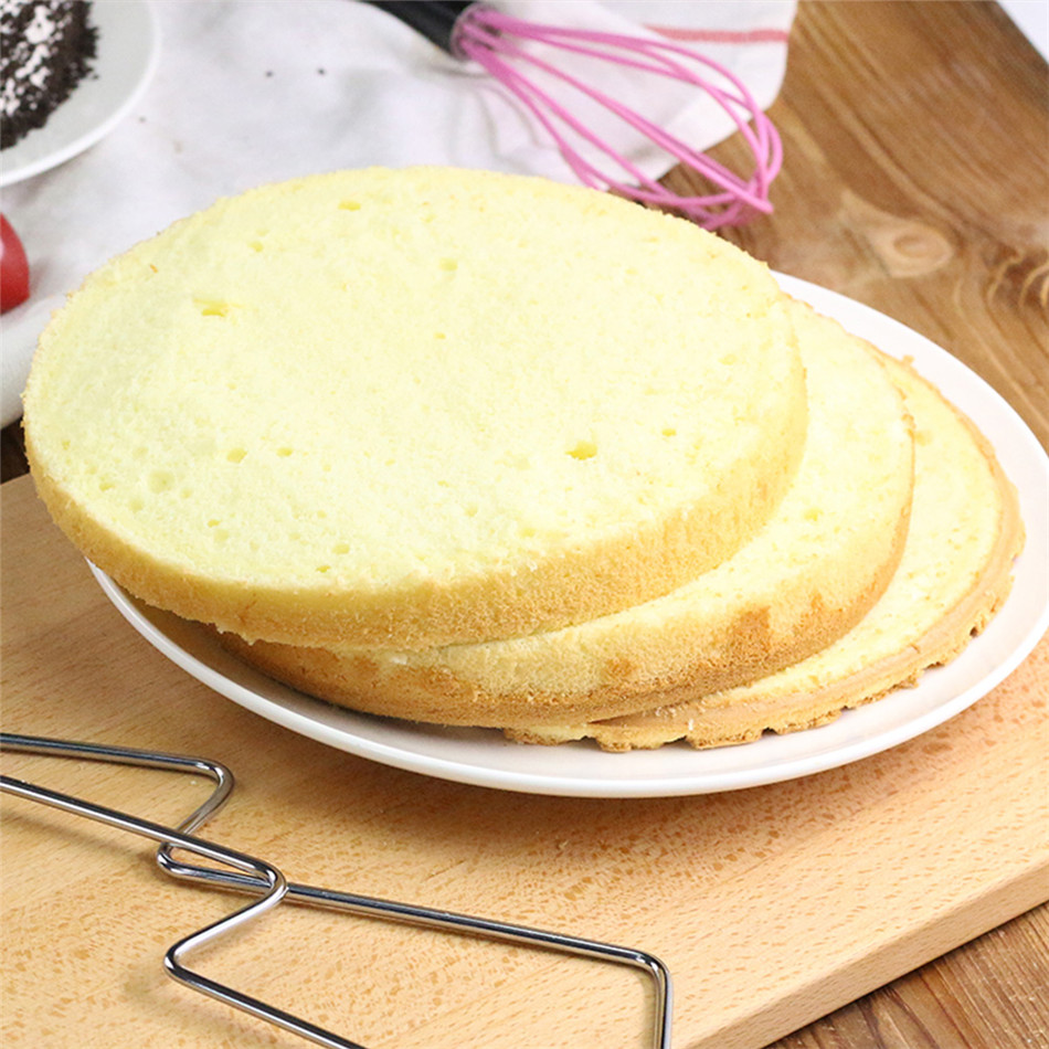 Picture of 1PC Double Line Cake Cut Slicer Adjustable Stainless Steel Device DIY Cake Decorating Mold Baking Bakeware Kitchen Cooking Tool