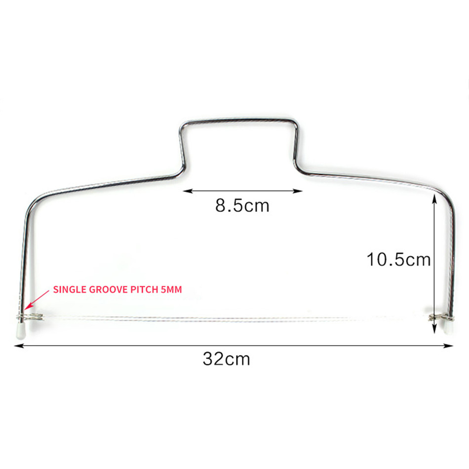 Picture of 1PC Double Line Cake Cut Slicer Adjustable Stainless Steel Device DIY Cake Decorating Mold Baking Bakeware Kitchen Cooking Tool