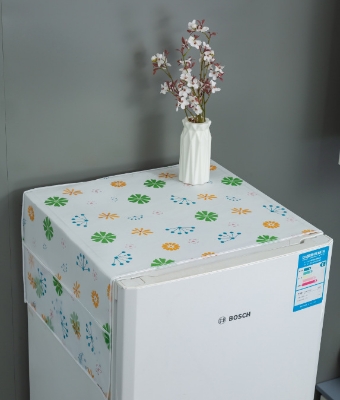 Picture of Waterproof Fridge Cover Anti-dust PEVA Refrigerator /fridge Cover Cloth Dustproof Cloth with Storage Bag Home Tool