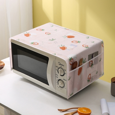 Picture of Waterproof 1pcs Oven Dust Cover Grease Microwave Oven Cover With Storage Bag Kitchen Accessories Microwave Oven Hood
