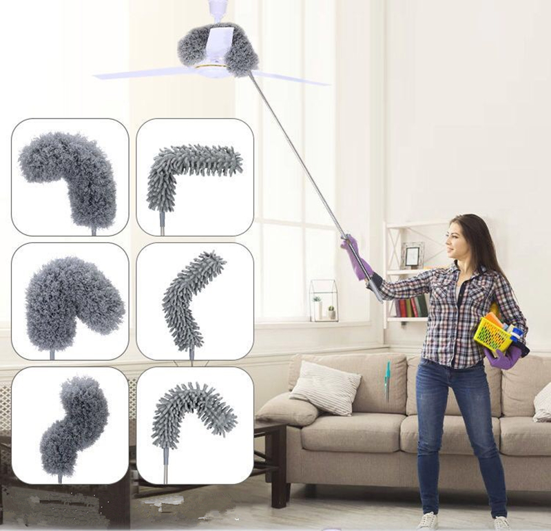 Picture of Adjustable Microfiber Dusting Brush Extend Stretch Feather Home Duster Air-condition Car Furniture Household Cleaning Brush - Minimalistic