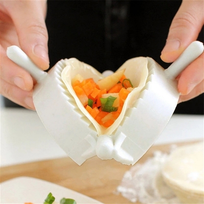 Picture of Dumpling Mold Dough Press Gadgets 3pcs/set DIY Plastic  Cooking Dumplings Easily Ravioli Maker Jiaozi Maker Gadget Kichen Tool