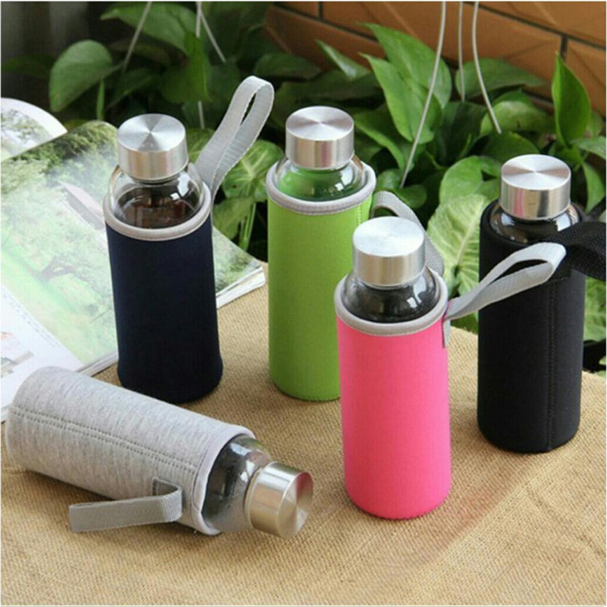 Picture of Newfangled - Opulence at Its Best - Glass Water Sport Bottle 550 ml with Protective Bag - Sports & Outdoors - Must Have