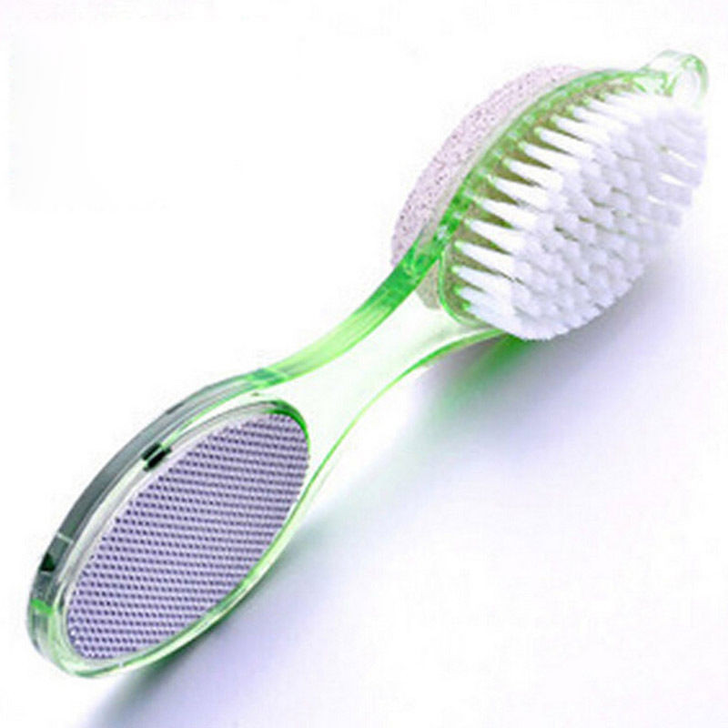 Picture of foot scruber 1PC Foot Care Tool 4in1 Foot Pumice Stone Dead Skin Remover Brush Pedicure Grinding Tool Random Color